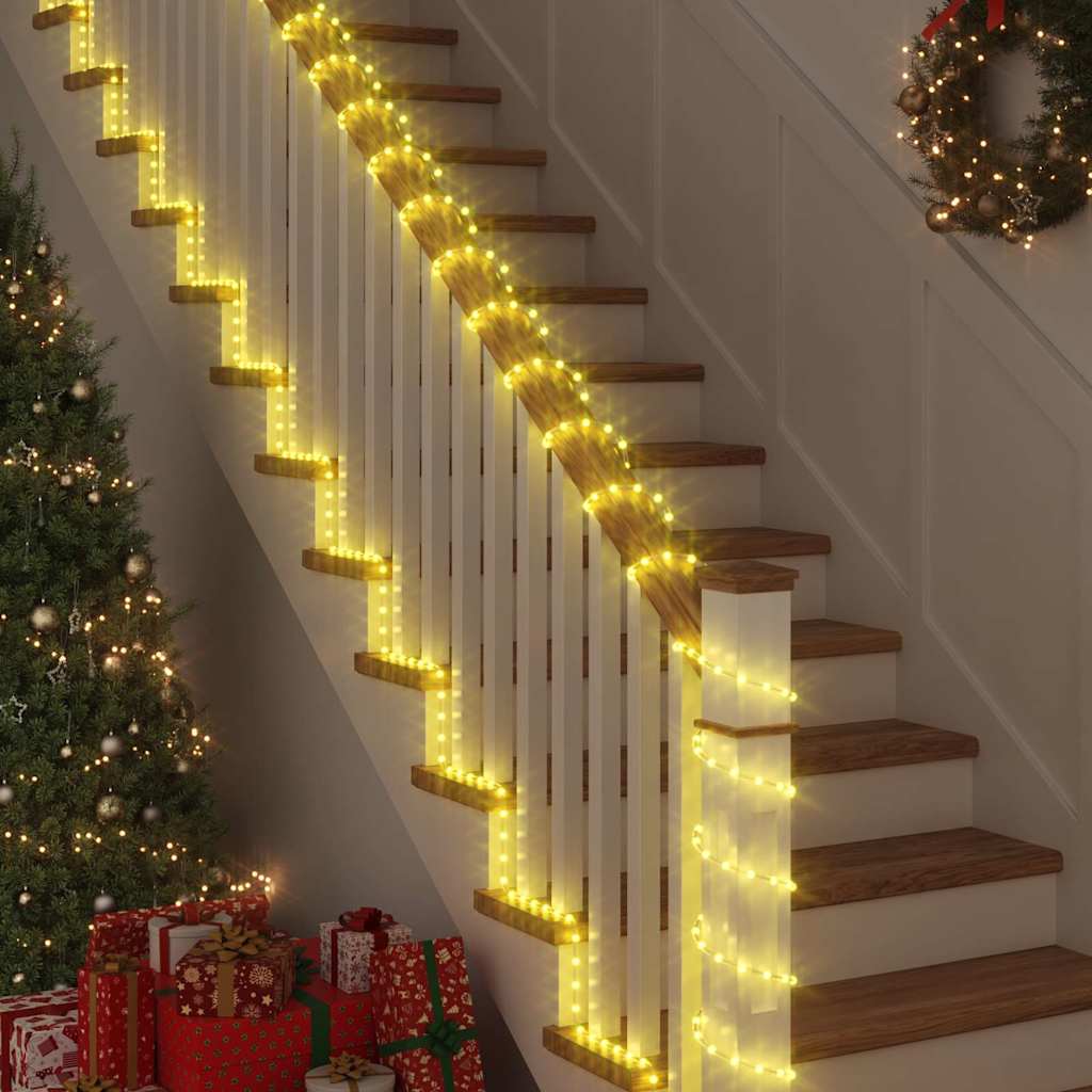 Lyskabel med 2400 LED Varmhvit 100 m PVC