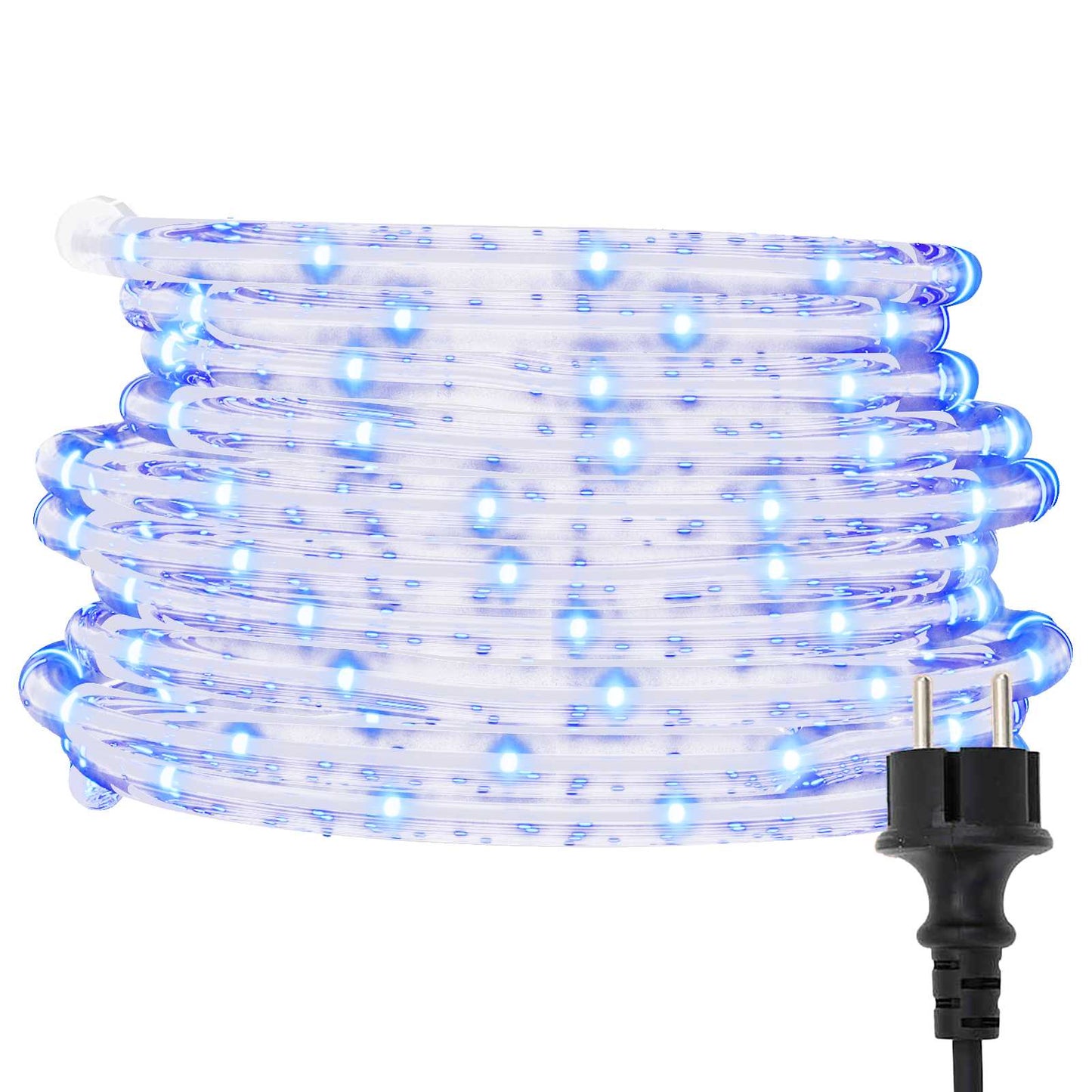 Lyskabel med 2400 LED Kald Hvit 100 m PVC