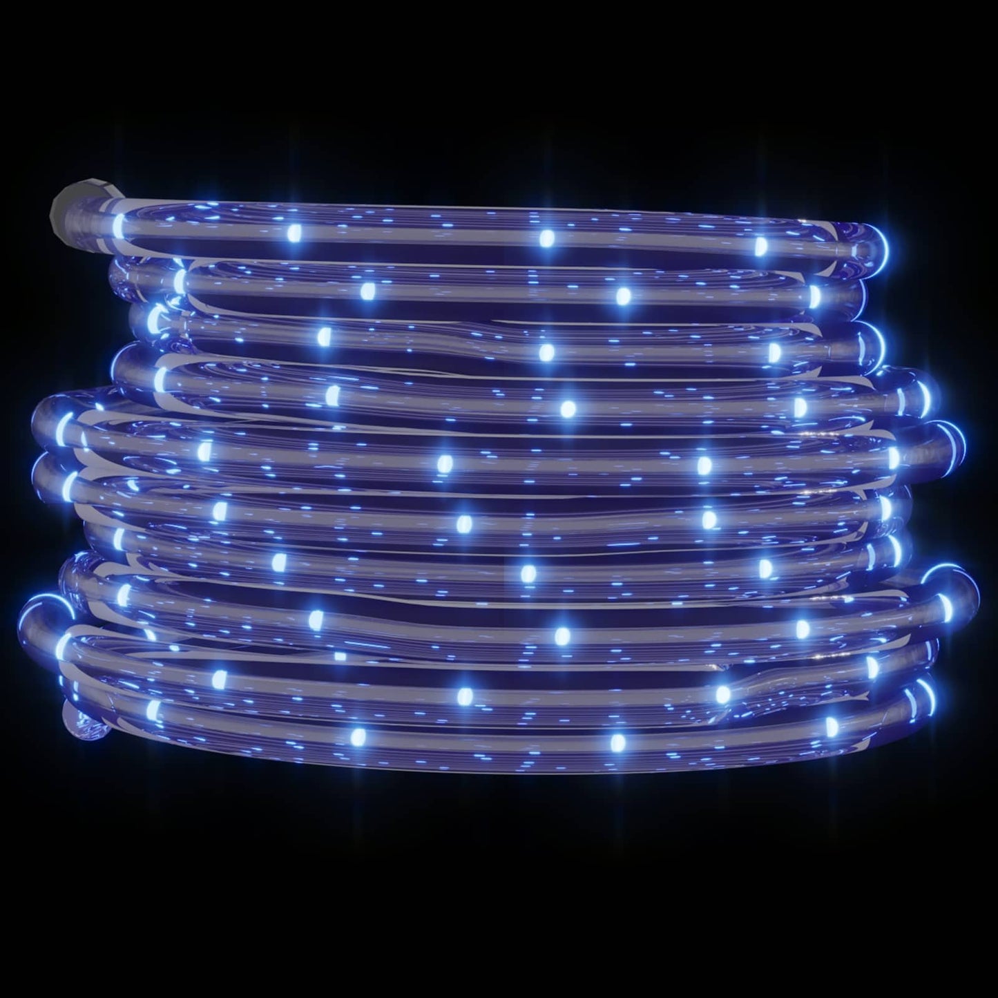 Lyskabel med 2400 LED Kald Hvit 100 m PVC