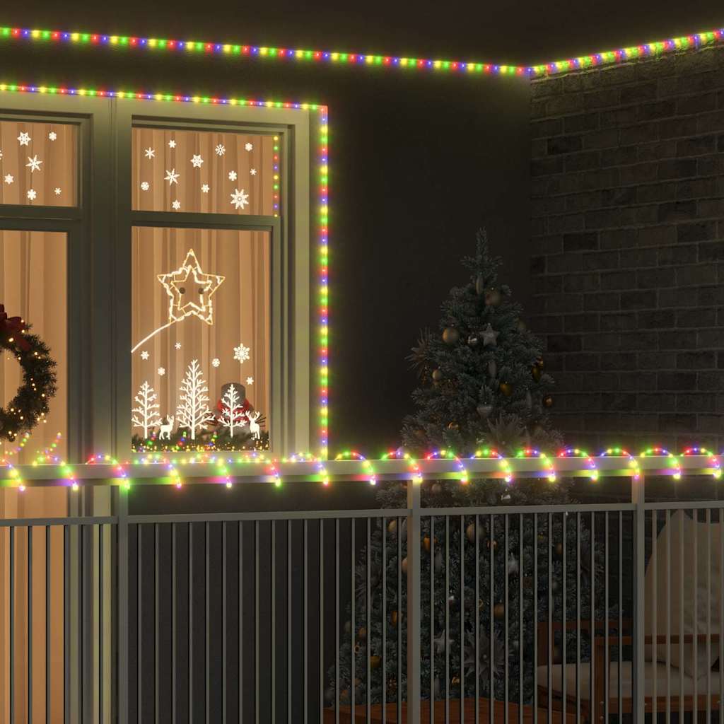 Lyskabel med 2400 LED Flerfarget 100 m PVC