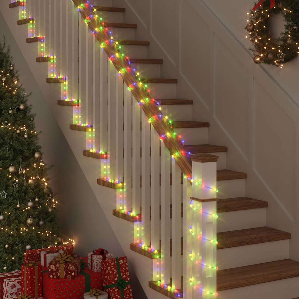 Lyskabel med 2400 LED Flerfarget 100 m PVC