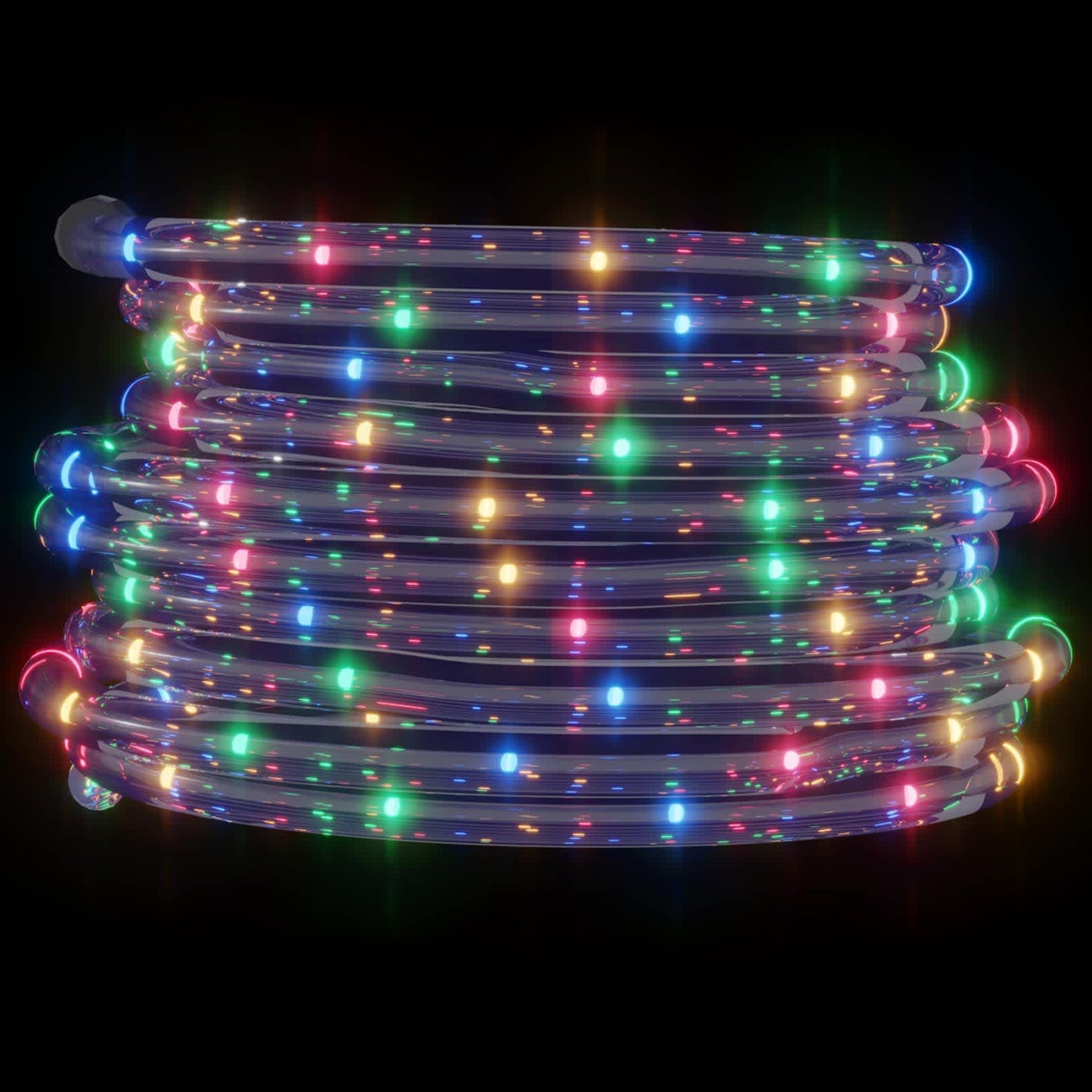 Lyskabel med 2400 LED Flerfarget 100 m PVC