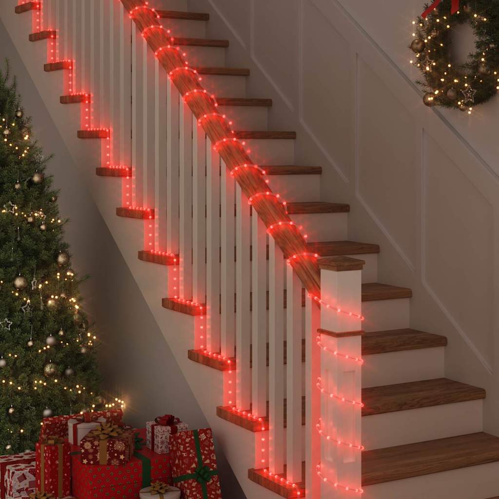 Lyskabel med 1200 LED Rød 50 m PVC