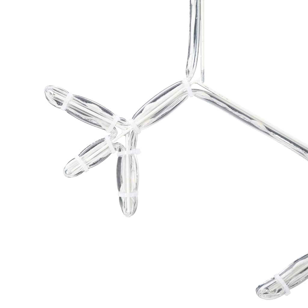Jule Snøfnugg med 252 LED Varmhvit 44,5 x 38 cm PVC