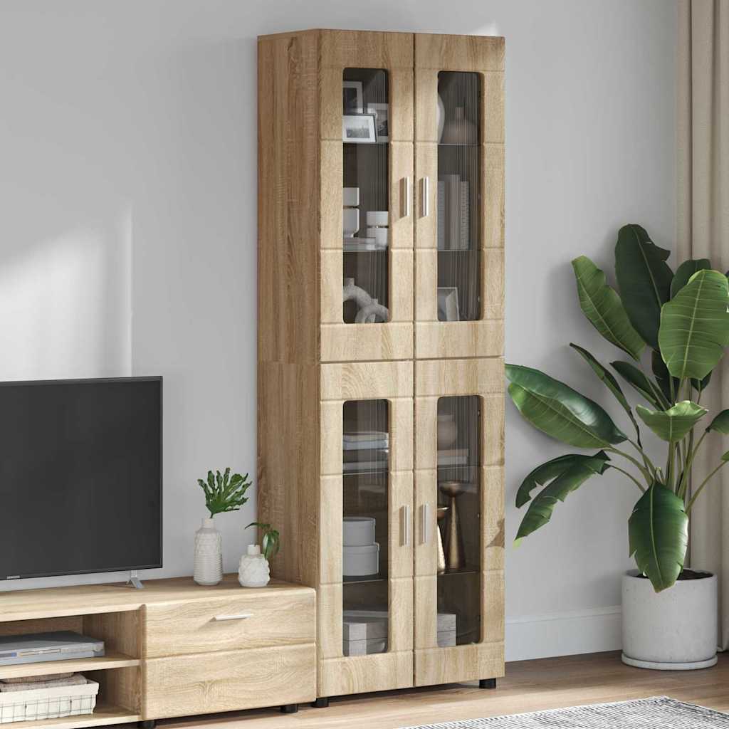 Høyskap FLORIN 60 x 35 x 182 cm Sonoma eik Konstruert tre