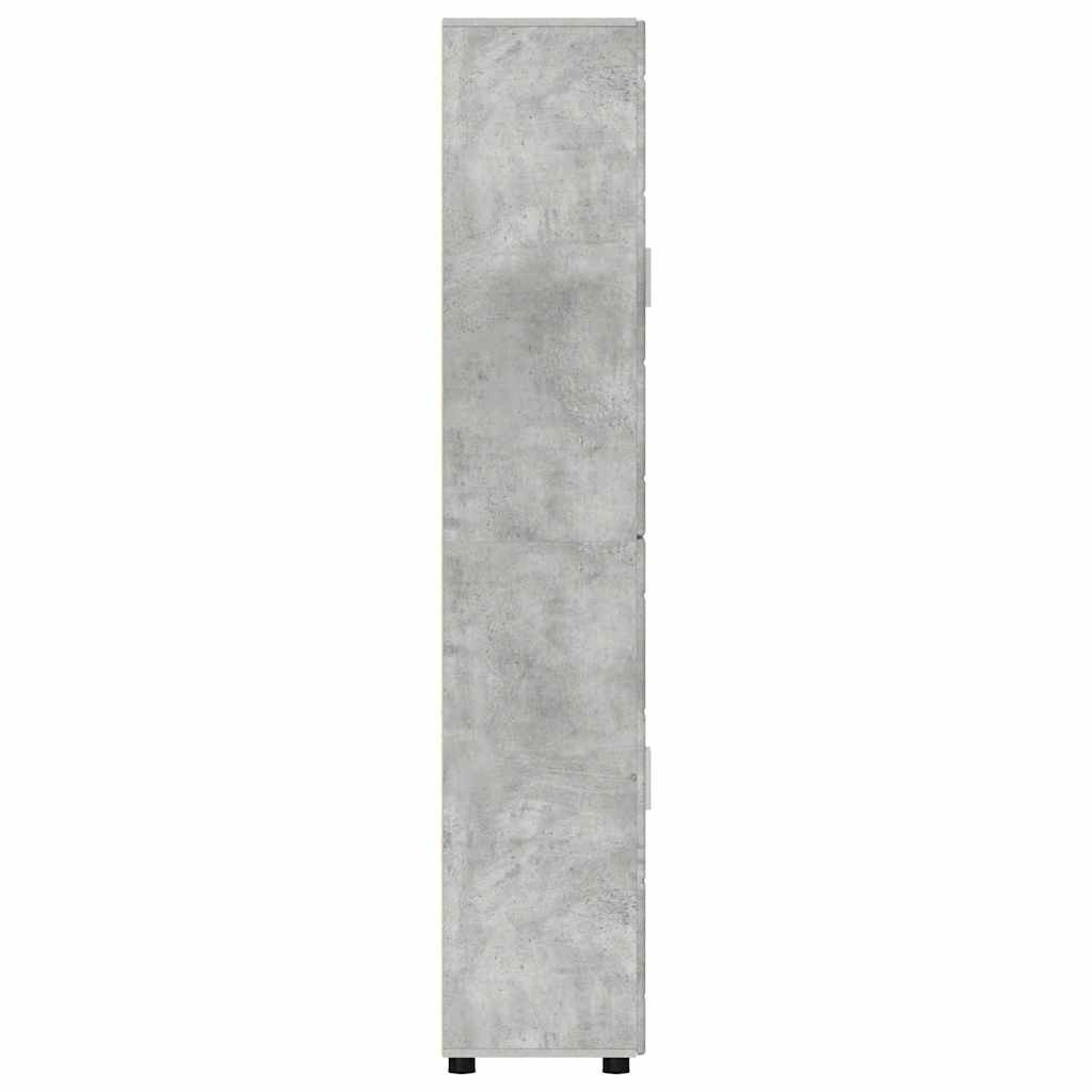 Høyskap FLORIN Betonggrå 60 x 35 x 182 cm Konstruert tre
