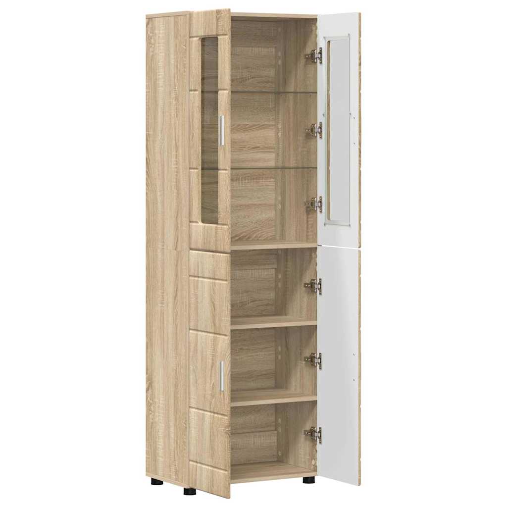 Høyskap FLORIN Sonoma eik 60 x 35 x 182 cm Konstruert tre
