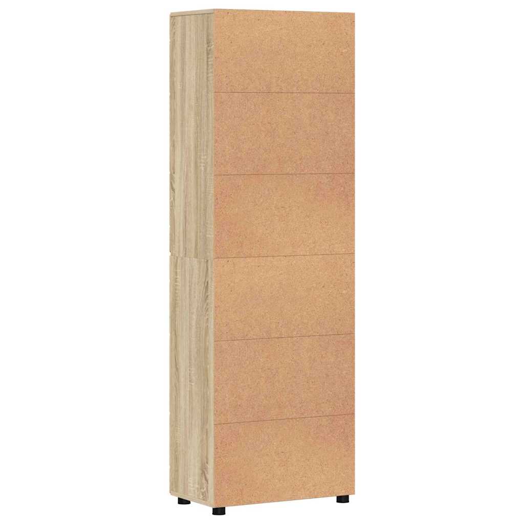Høyskap FLORIN Sonoma eik 60 x 35 x 182 cm Konstruert tre
