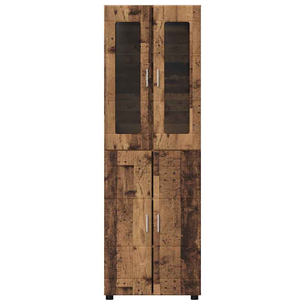 Høyskap FLORIN Gammelt tre 60 x 35 x 182 cm Konstruert tre
