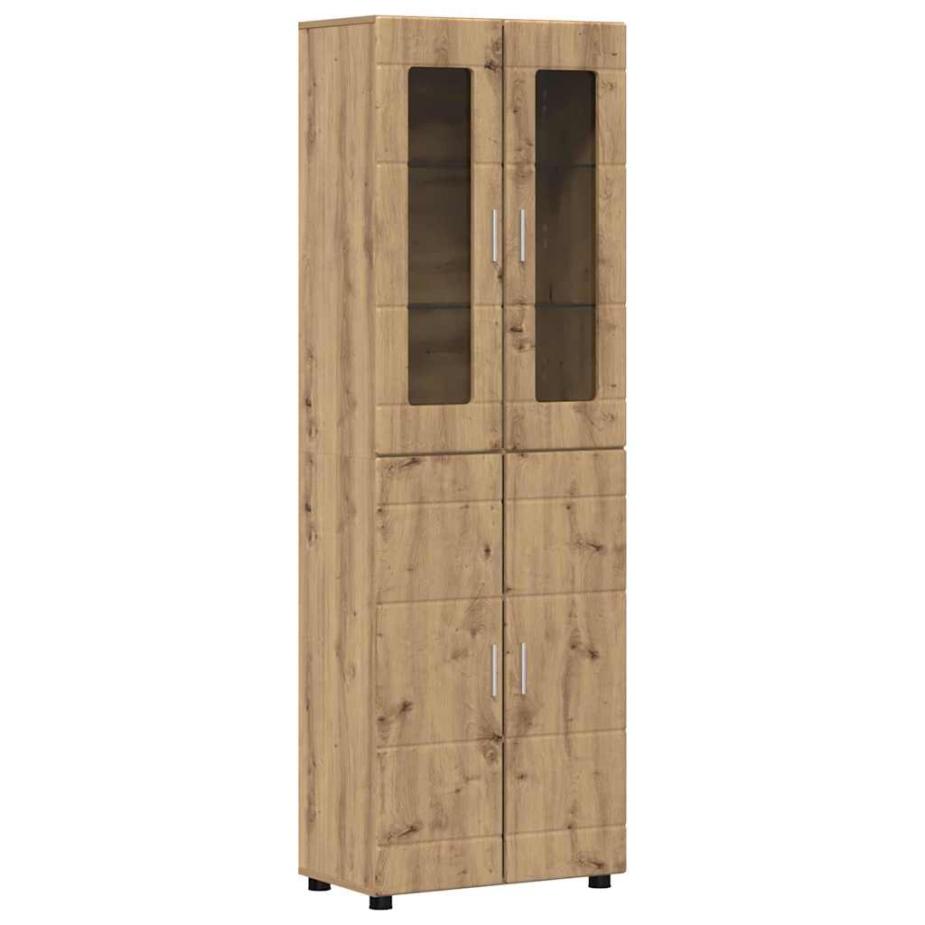 TV-benksett med skuff FLORIN 3 pcs Artisan Eik Konstruert tre