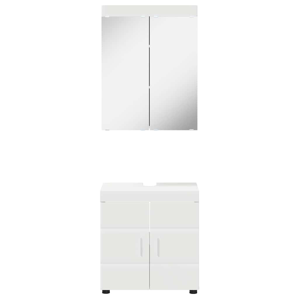Baderomsinnredningssett TULUM 2 pcs Hvit 60 x 34 x 63 cm