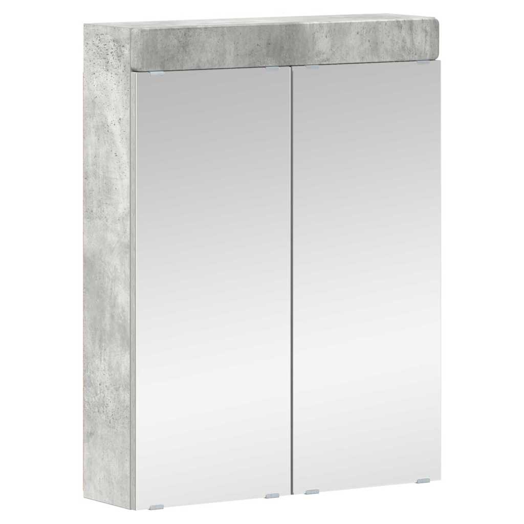 Baderomsinnredningssett TULUM 2 pcs Betonggrå 60 x 34 x 63 cm