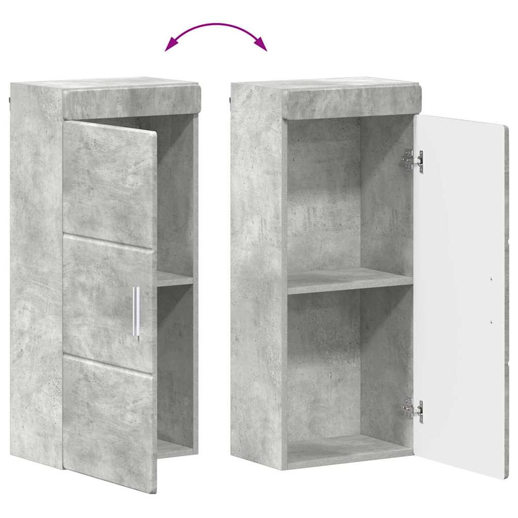 Baderomsinnredningssett TULUM 4 pcs Betonggrå 60 x 34 x 63 cm