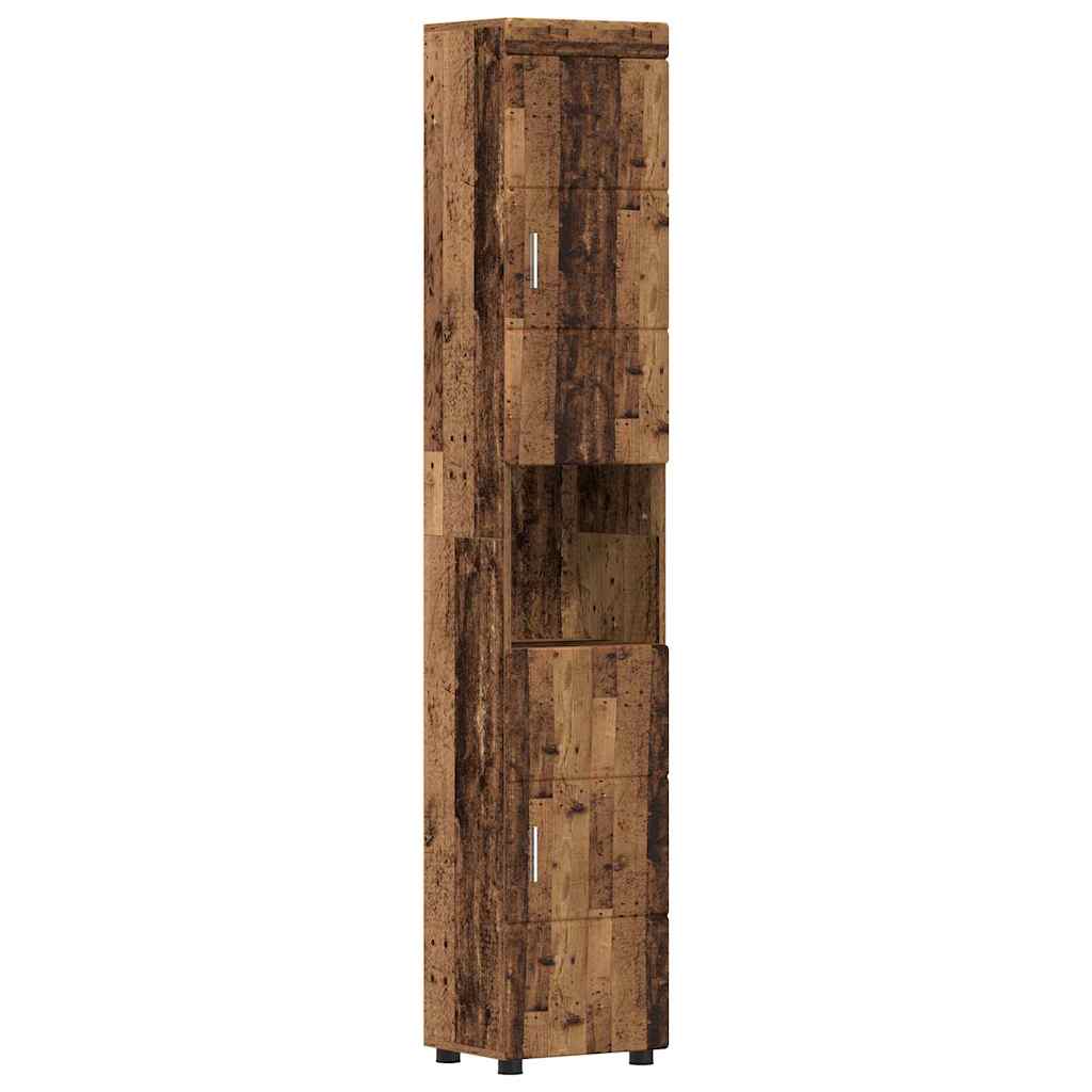 Baderomsinnredningssett TULUM 5 pcs Gammelt tre 60 x 34 x 63 cm
