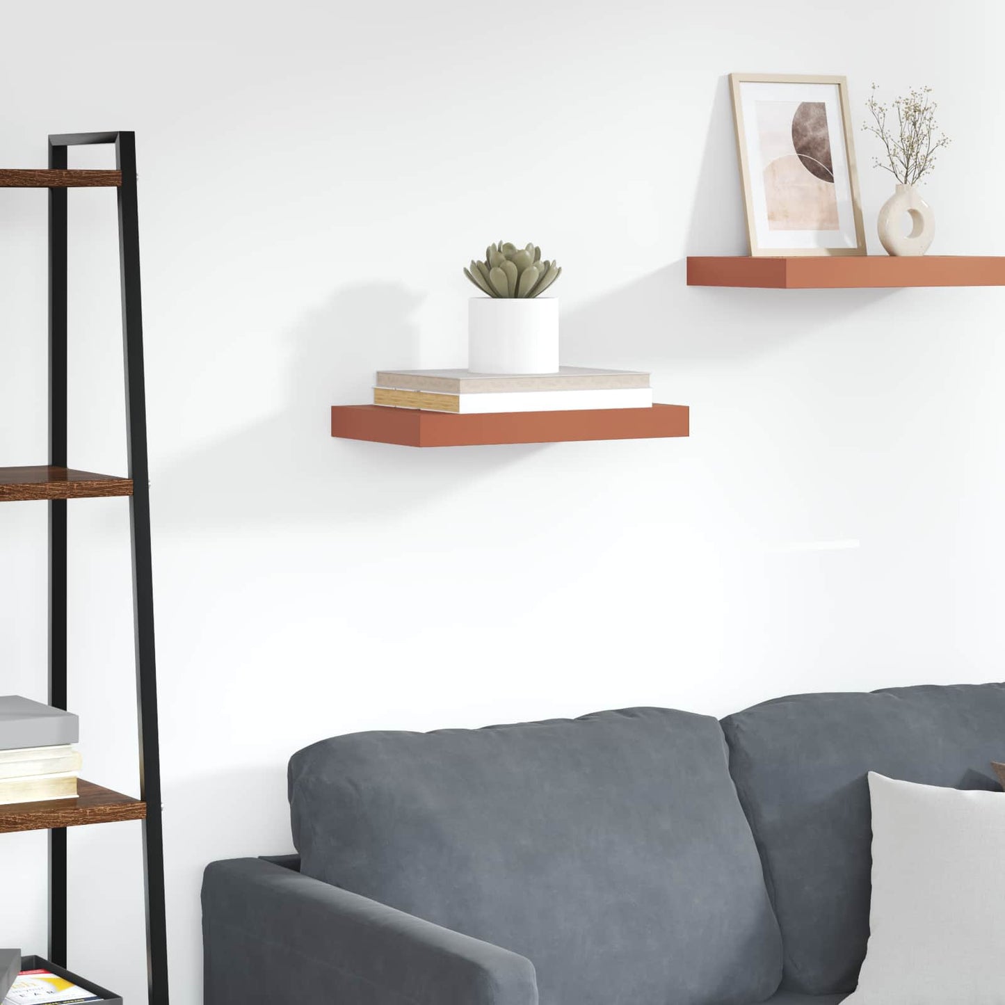 Vegghylle Veggmontert Rød 40 x 23,5 x 4 cm Konstruert tre