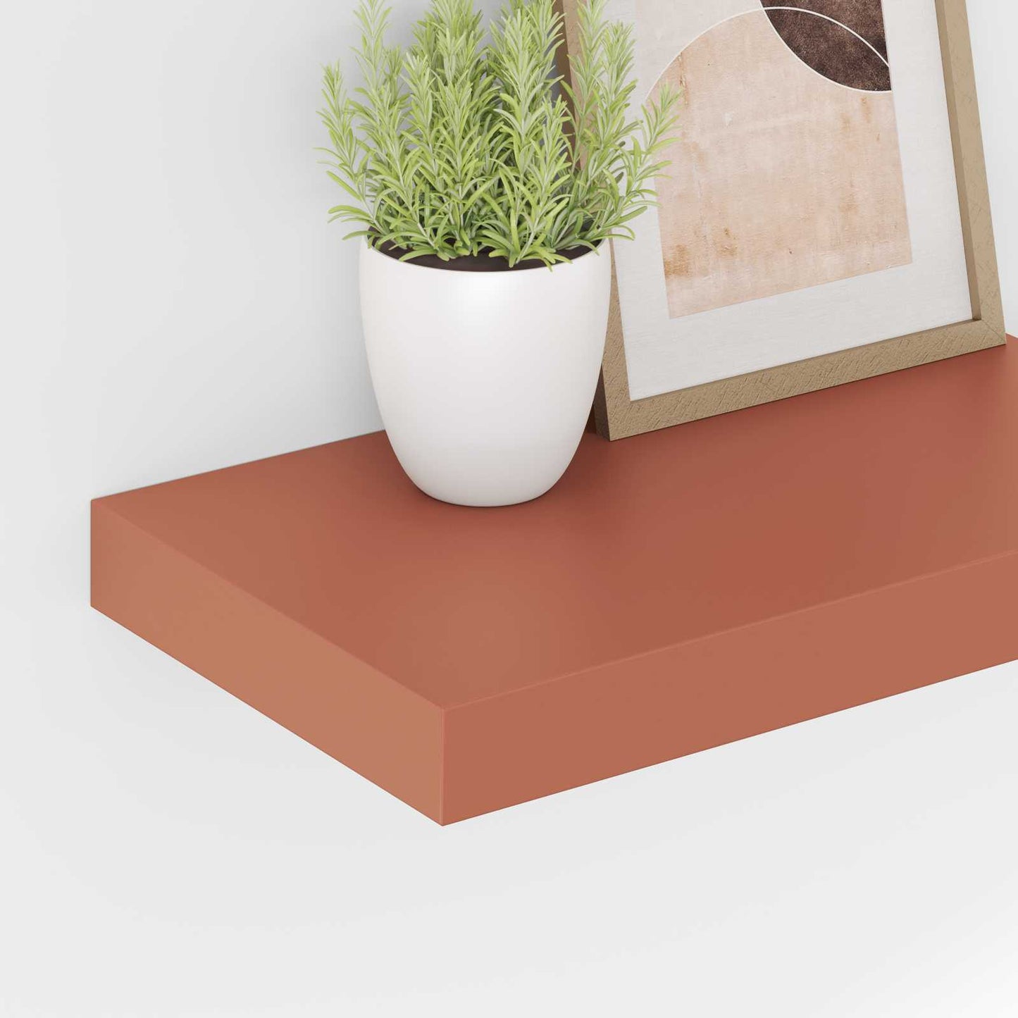 Vegghylle Veggmontert 4 pcs Rød 40 x 23,5 x 4 cm Konstruert tre