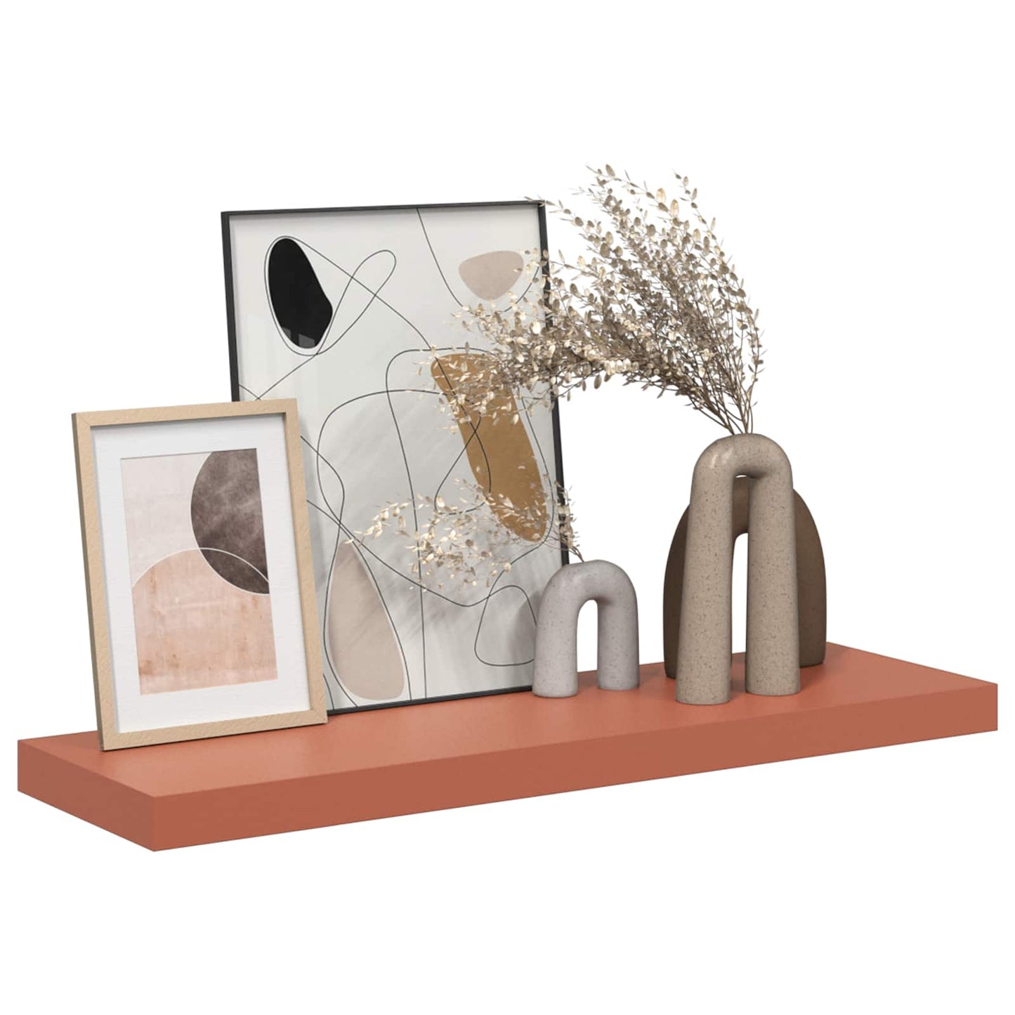 Vegghylle Veggmontert Rød 80 x 23,5 x 4 cm Konstruert tre