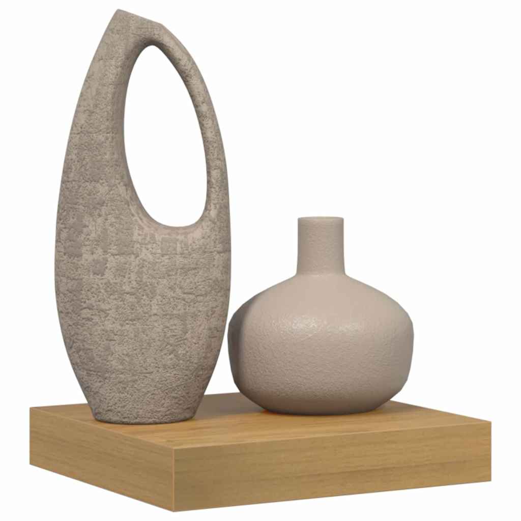 Vegghylle Veggmontert Brun 23 x 23,5 x 4 cm Konstruert tre