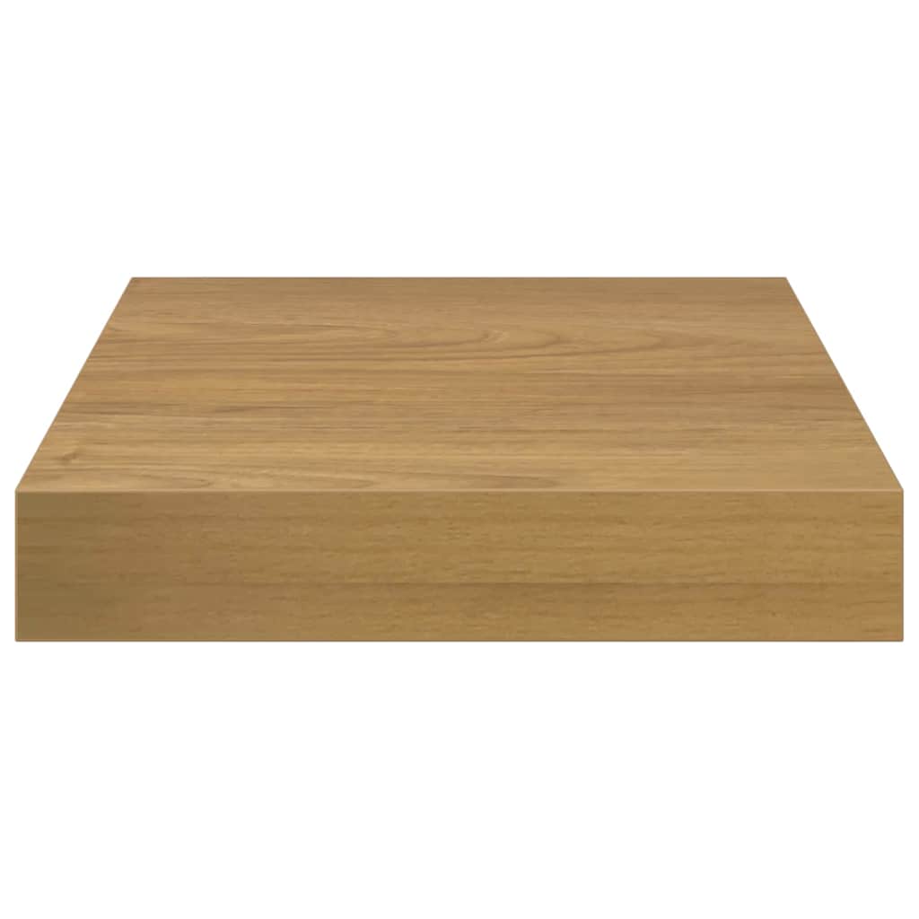 Vegghylle 2 pcs Brun 23 x 23,5 x 4 cm Konstruert tre