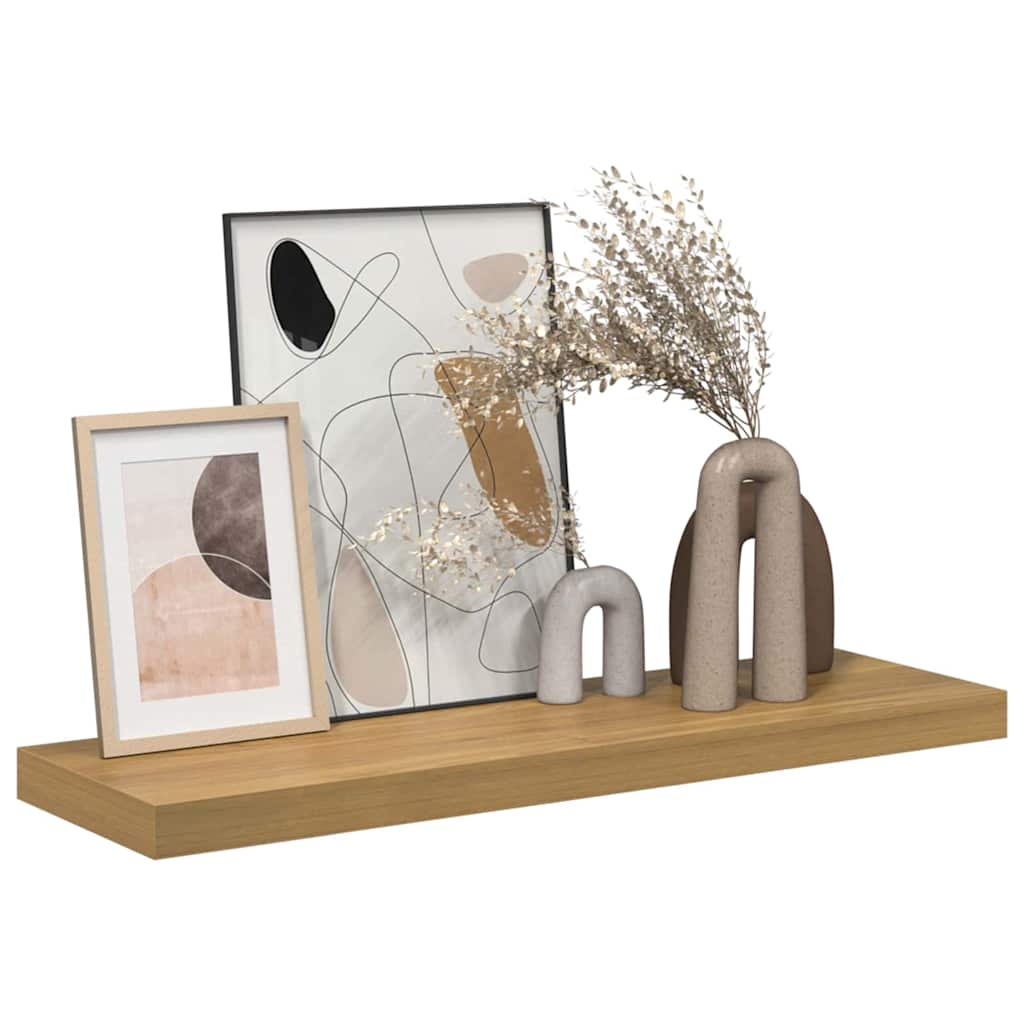 Vegghylle Veggmontert Brun 80 x 23,5 x 4 cm Konstruert tre