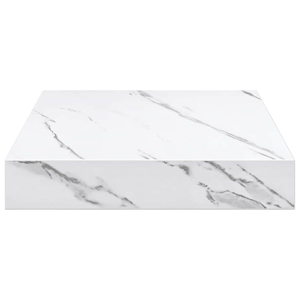 Vegghylle Hvit marmor 23 x 23,5 x 4 cm Konstruert tre