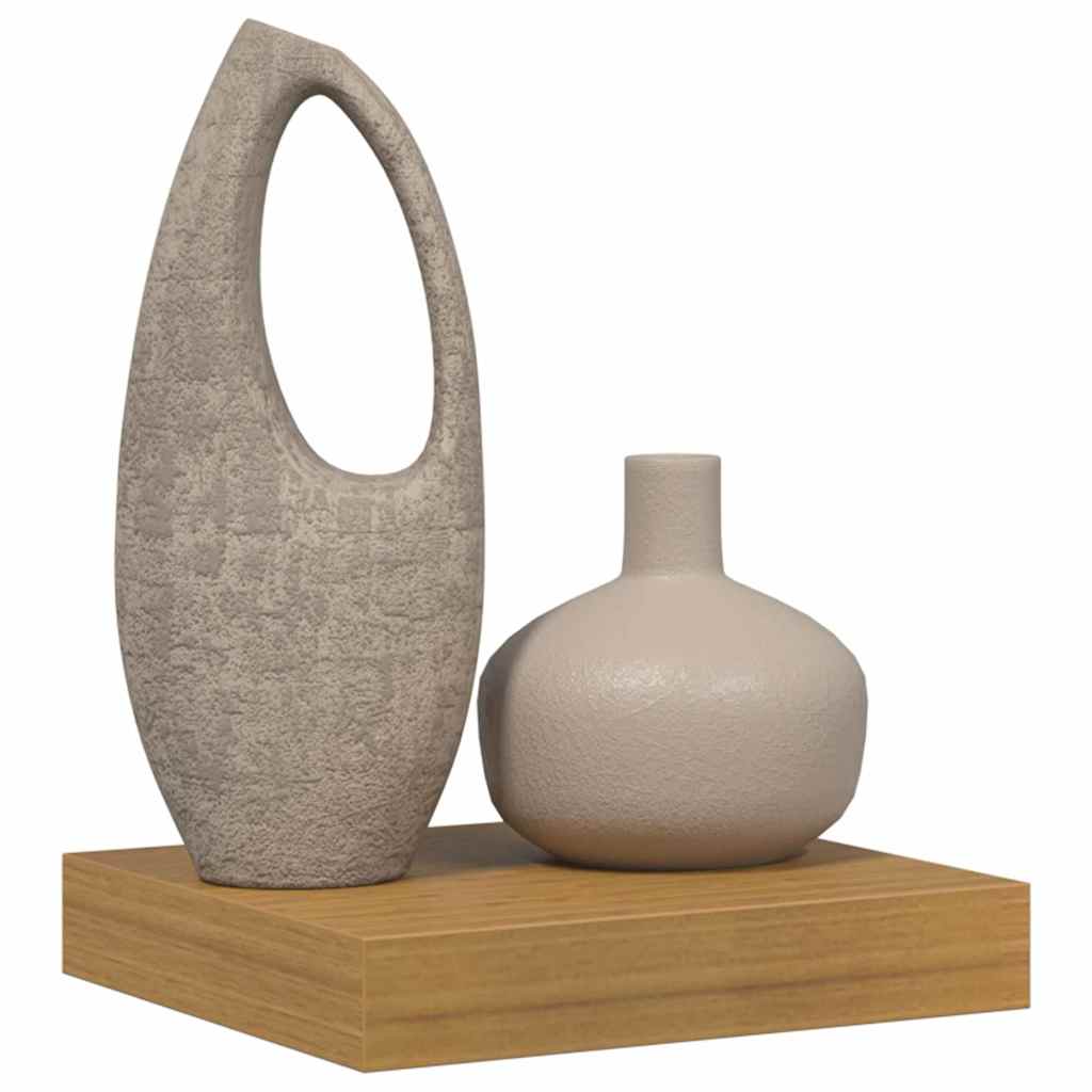 Vegghylle Veggmontert Beige 23 x 23,5 x 4 cm Konstruert tre