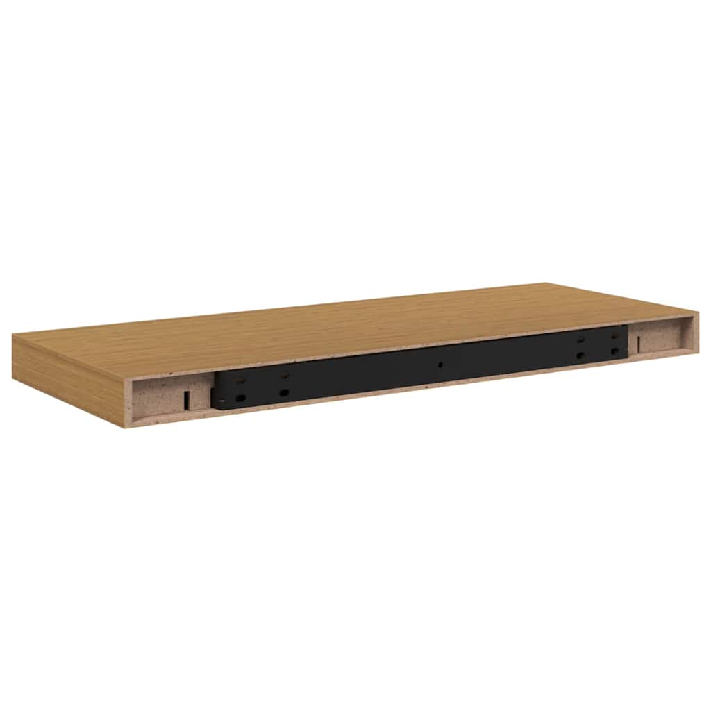 Vegghylle Veggmontert 4 pcs Beige 60 x 23 x 4 cm Konstruert tre