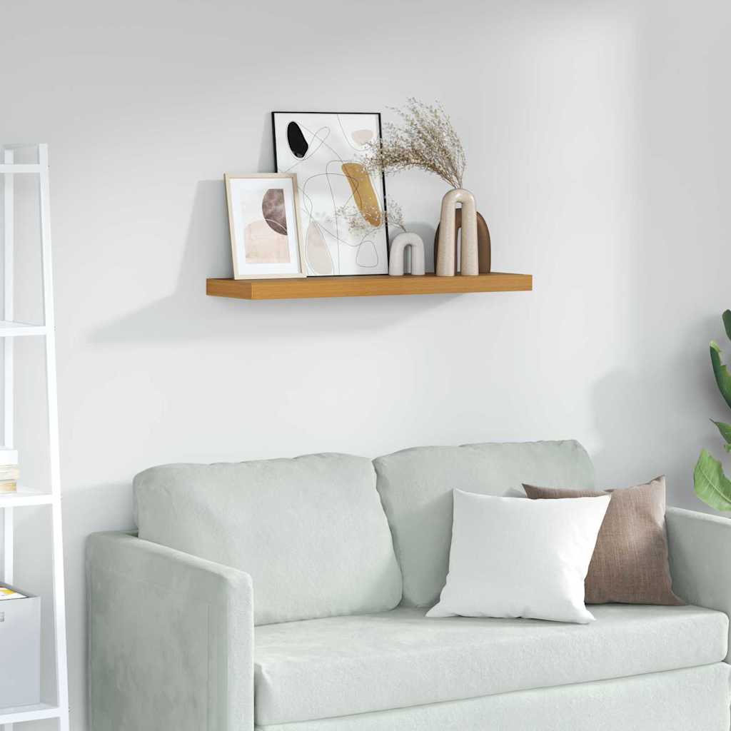 Vegghylle Veggmontert Beige 80 x 23,5 x 4 cm Konstruert tre