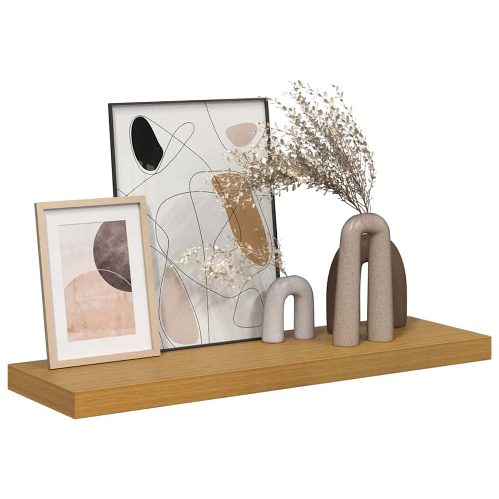 Vegghylle Veggmontert Beige 90 x 23,5 x 4 cm Konstruert tre