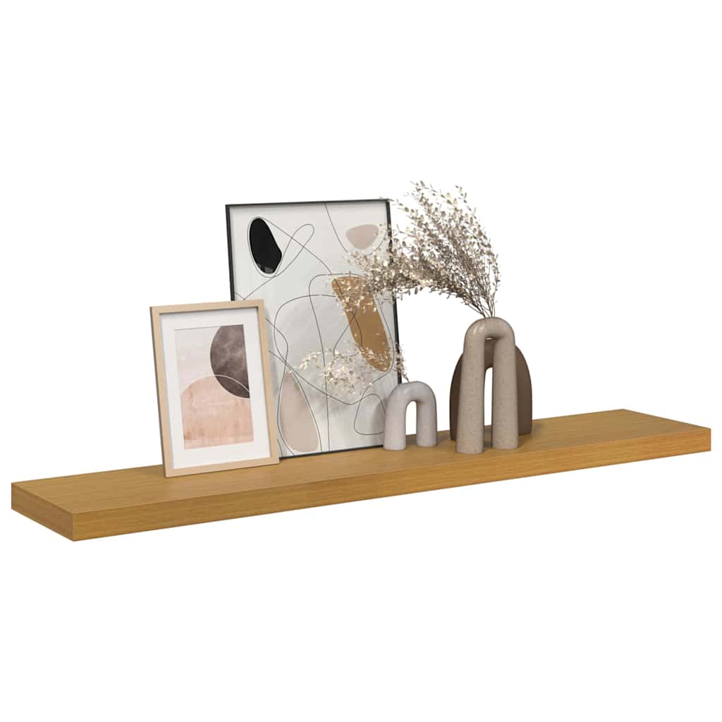 Vegghylle Veggmontert Beige 120 x 23,5 x 4 cm Konstruert tre