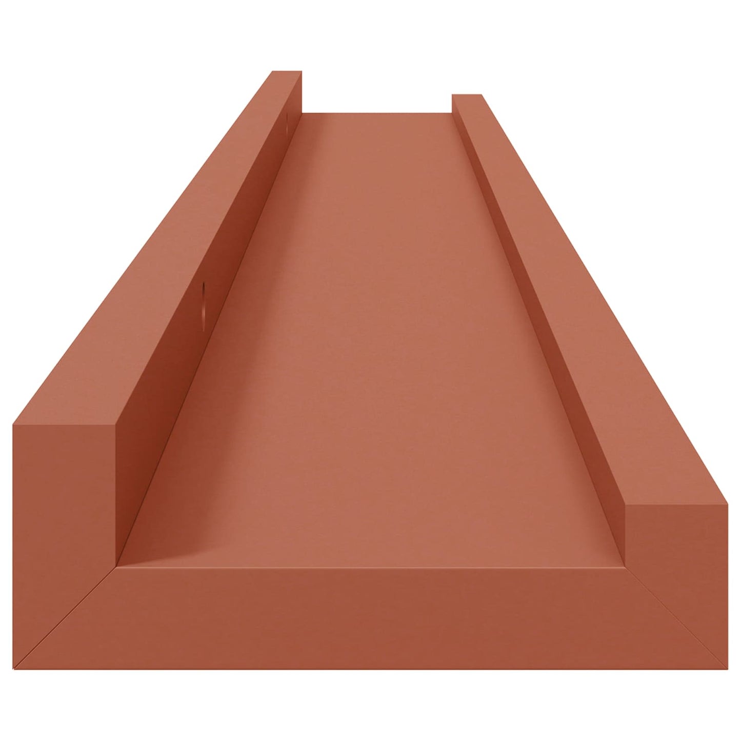 Vegghylle med hylle 2 pcs Rød 80 x 9 x 3 cm Konstruert tre
