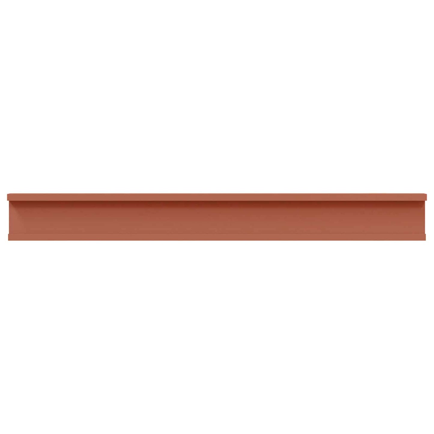 Vegghylle med hylle 2 pcs Rød 80 x 9 x 3 cm Konstruert tre