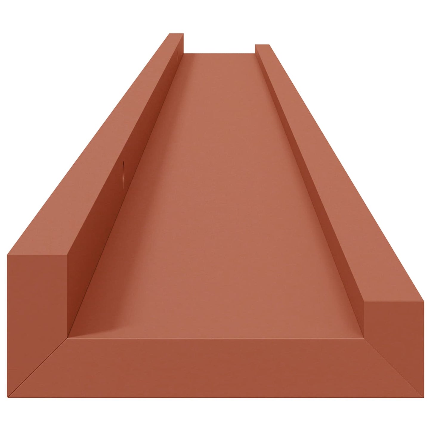 Vegghylle med hylle 2 pcs Rød 100 x 9 x 3 cm Konstruert tre