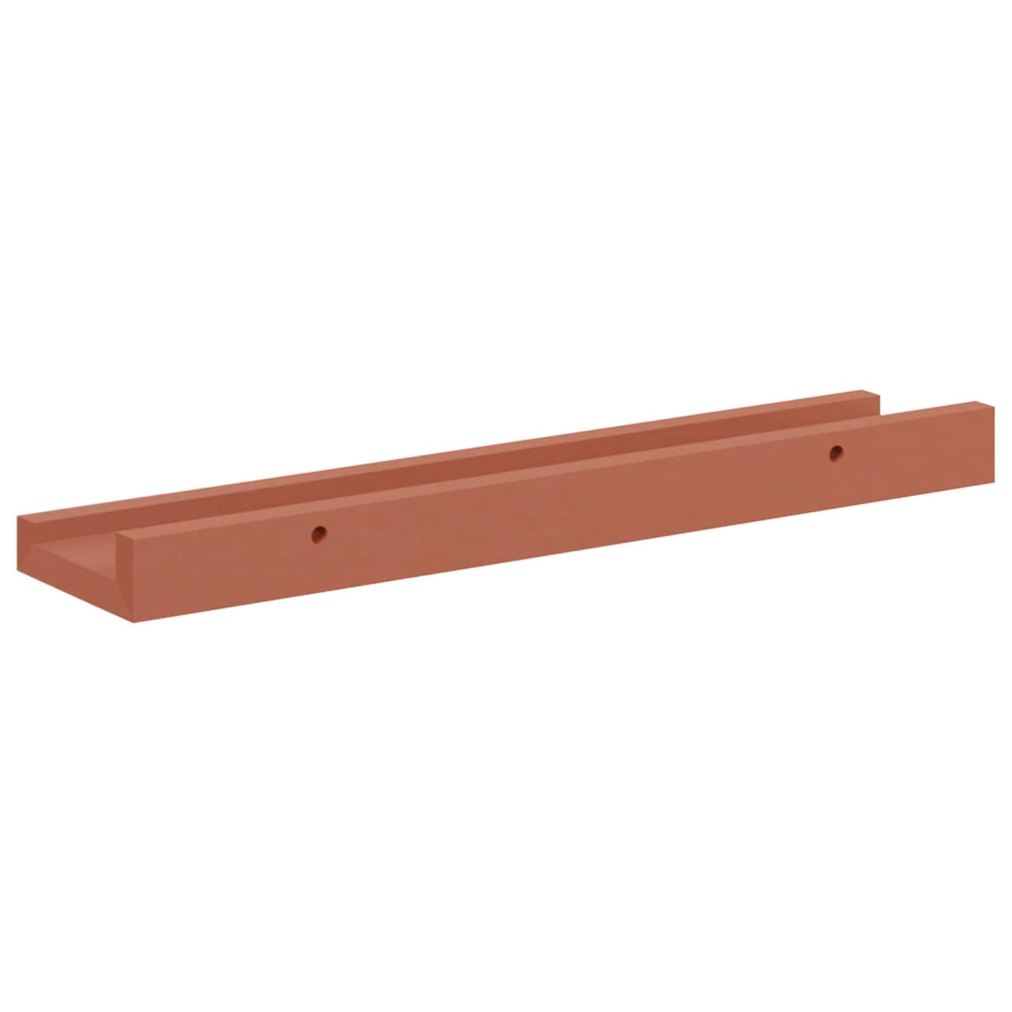 Vegghylle med hylle 4 pcs Rød 40 x 9 x 3 cm Konstruert tre