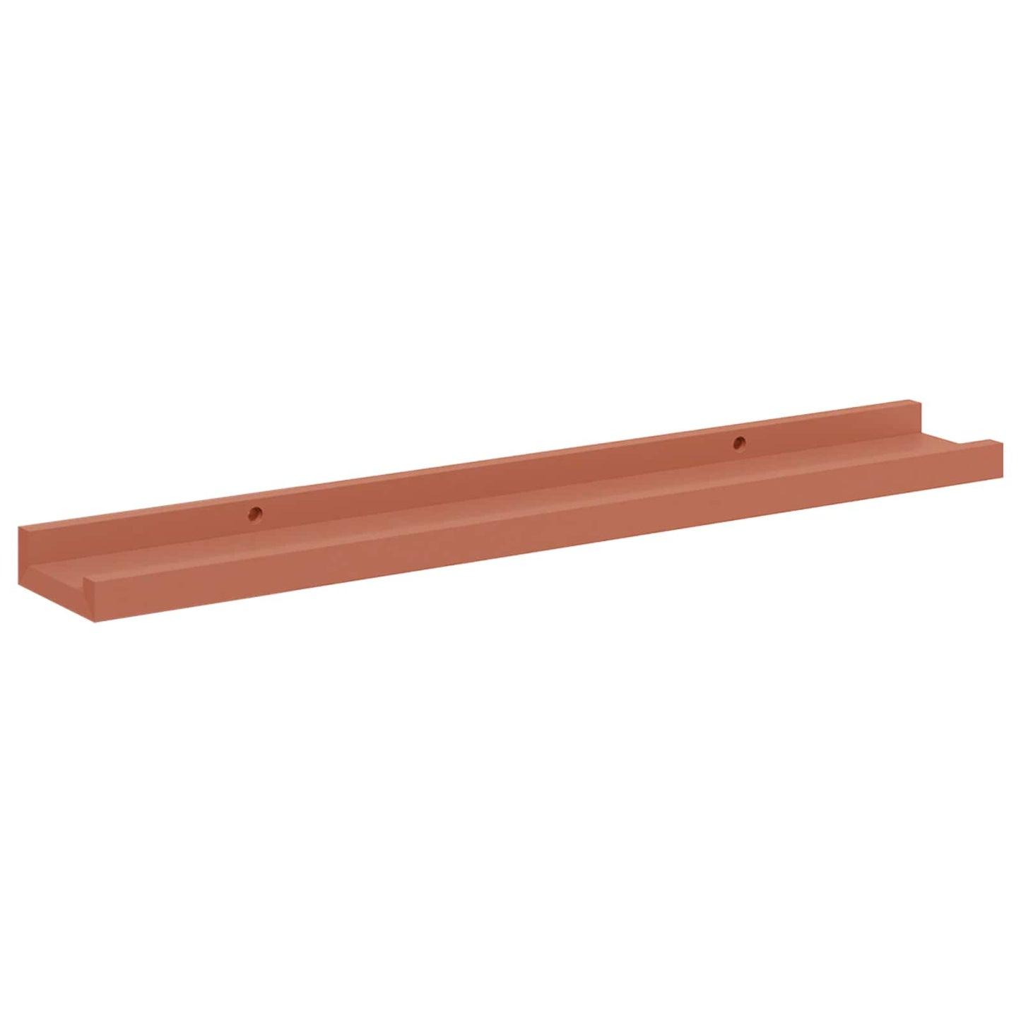 Vegghylle med hylle 4 pcs Rød 60 x 9 x 3 cm Konstruert tre