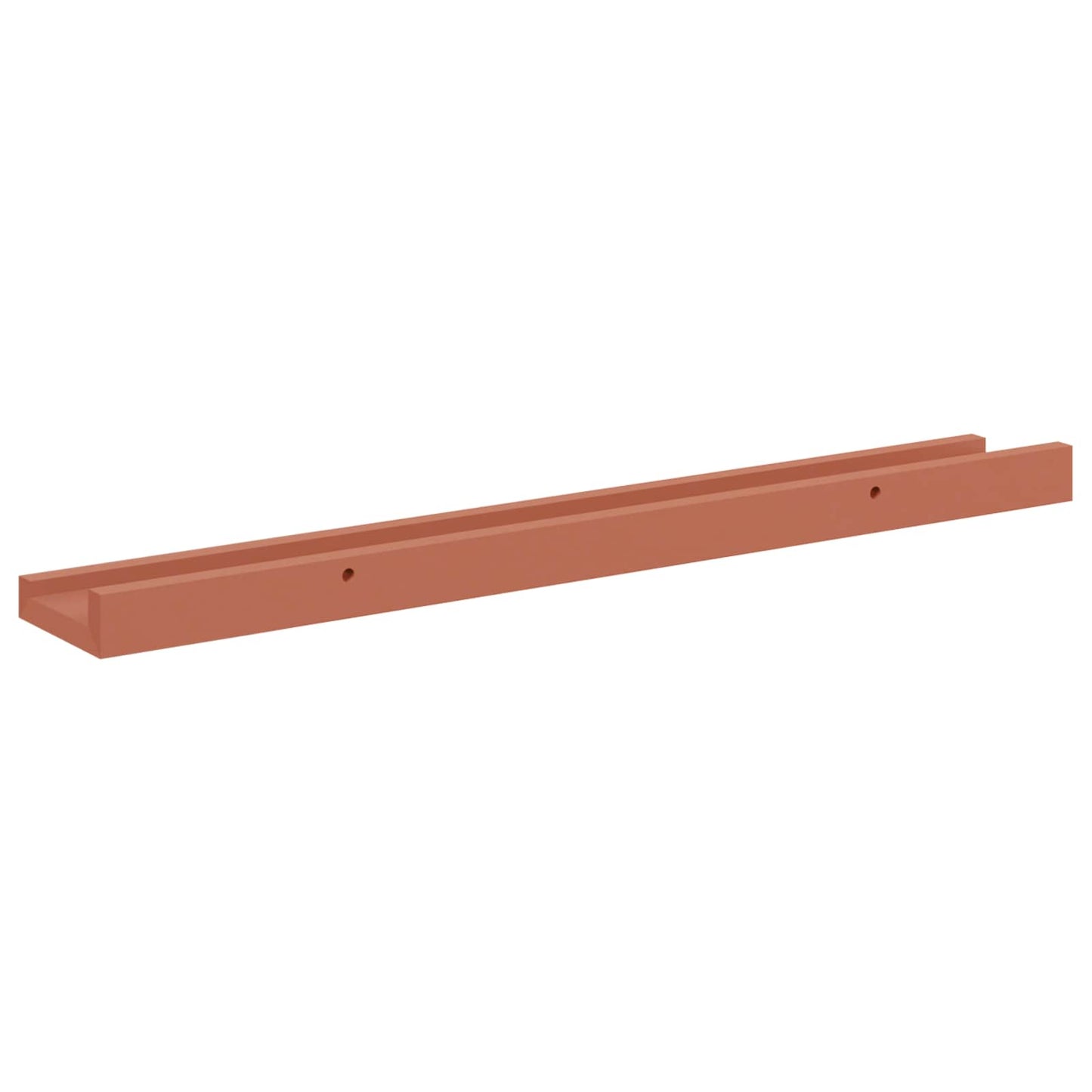 Vegghylle med hylle 4 pcs Rød 60 x 9 x 3 cm Konstruert tre