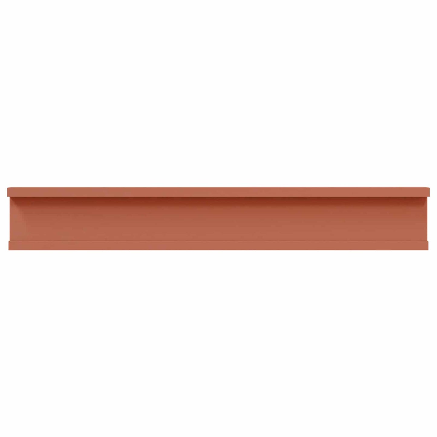 Vegghylle med hylle 4 pcs Rød 60 x 9 x 3 cm Konstruert tre