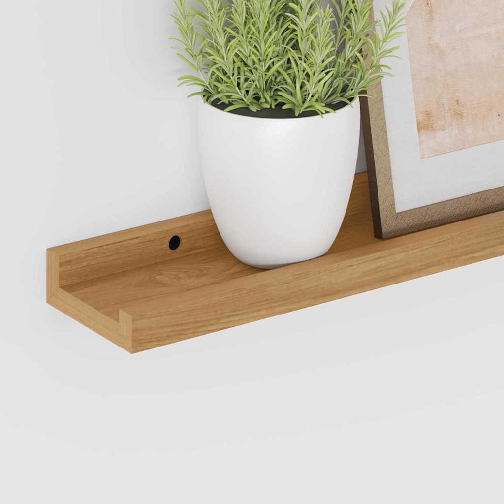 Vegghylle Veggmontert 4 stk. Brun 40 x 9 x 3 cm Konstruert tre