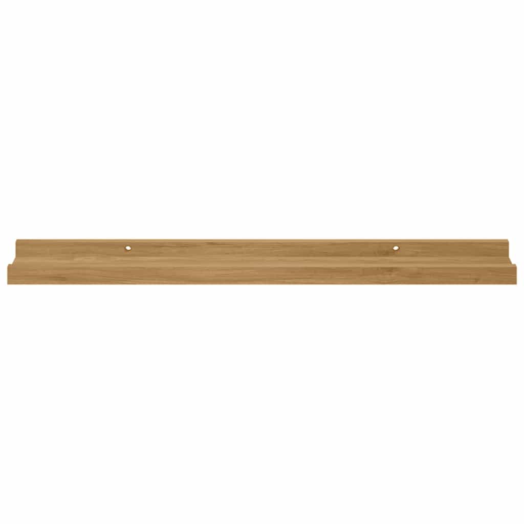 Vegghylle Veggmontert 4 stk. Brun 60 x 9 x 3 cm Konstruert tre