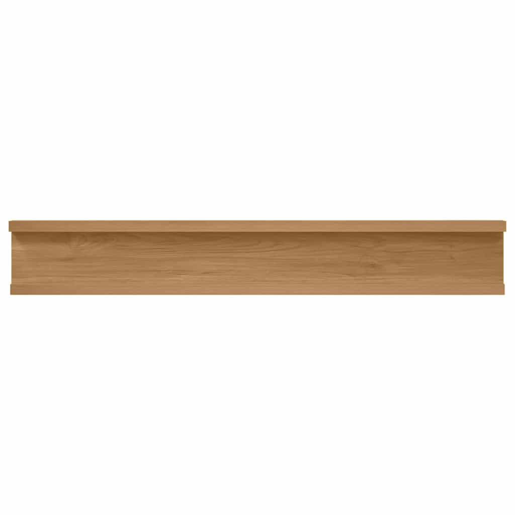 Vegghylle Veggmontert 4 stk. Brun 60 x 9 x 3 cm Konstruert tre