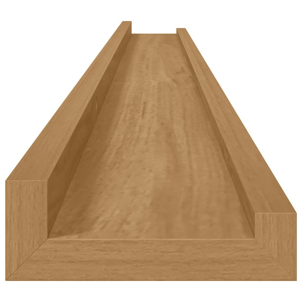 Vegghylle Veggmontert 4 stk. Brun 115 x 9 x 3 cm Konstruert tre