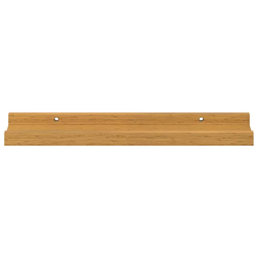 Vegghylle med hylle 4 pcs Beige 40 x 9 x 3 cm Konstruert tre
