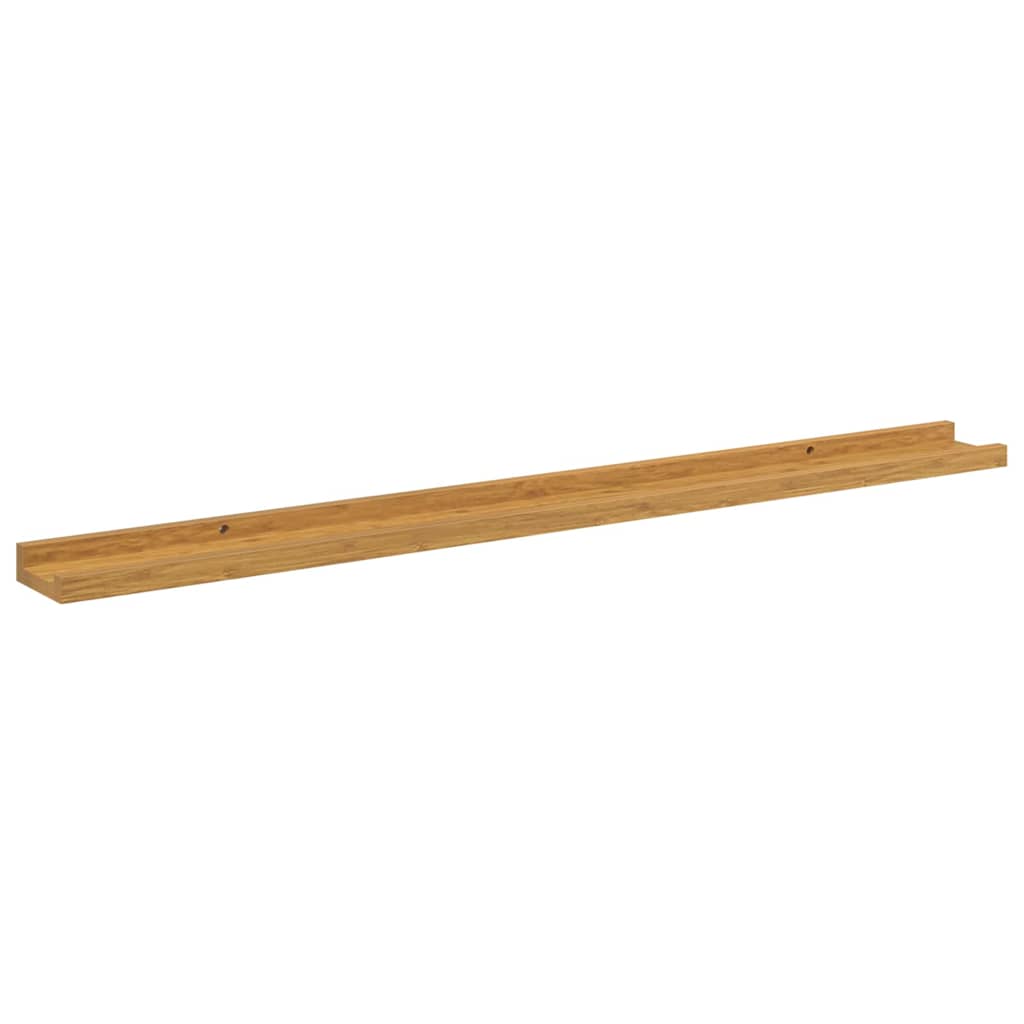 Vegghylle med hylle 4 pcs Beige 100 x 9 x 3 cm Konstruert tre
