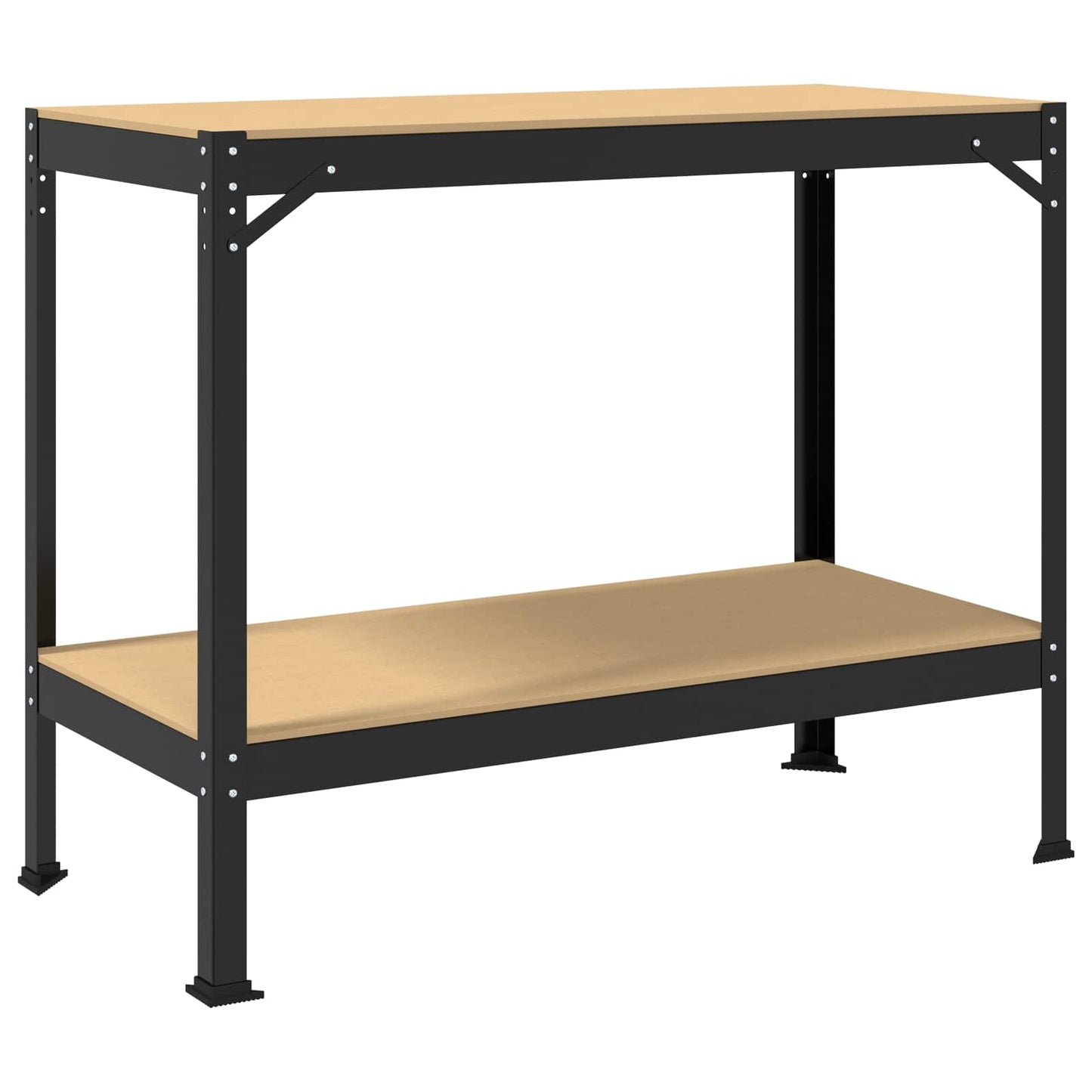 Arbeidsbenk Svart 115 x 55 x 91 cm Ingeniørtre og metall