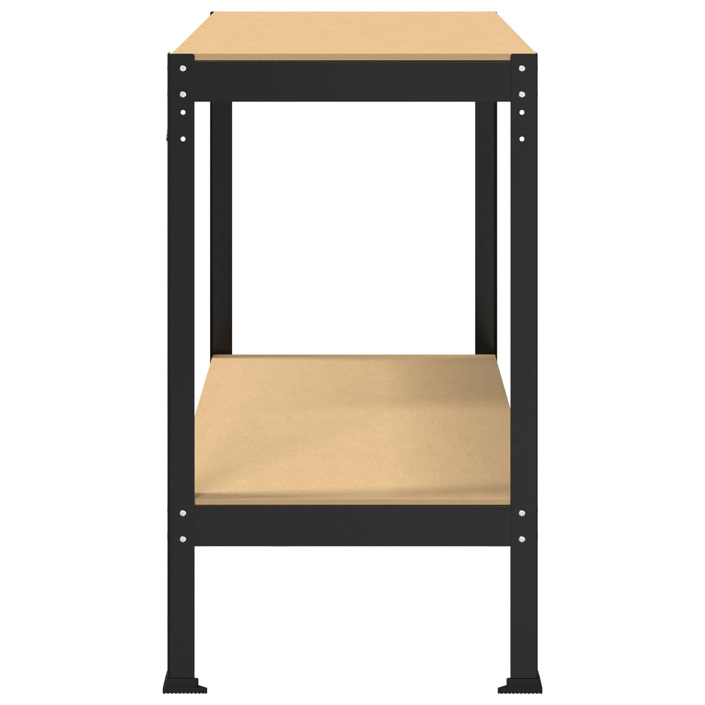 Arbeidsbenk Svart 115 x 55 x 91 cm Ingeniørtre og metall