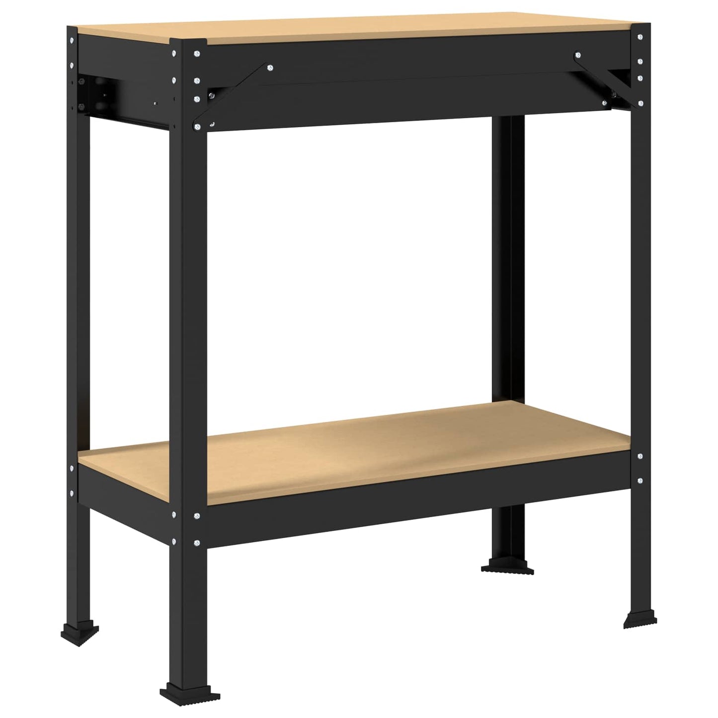 Arbeidsbenk Svart 80 x 40 x 91 cm Ingeniørtre og metall