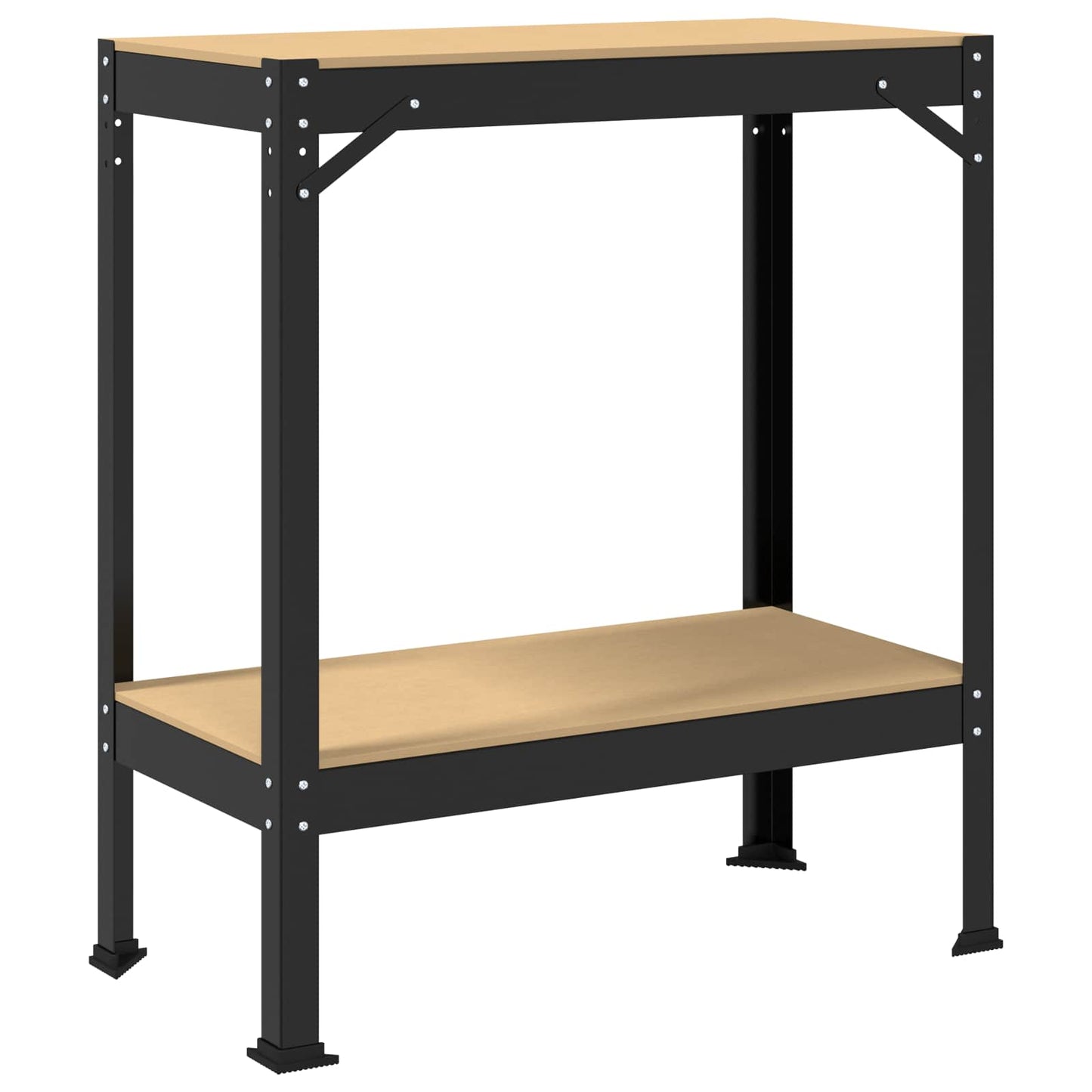 Arbeidsbenk Svart 81 x 41 x 91 cm Ingeniørtre og metall