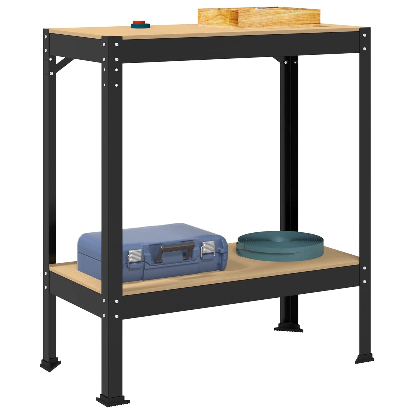 Arbeidsbenk Svart 81 x 41 x 91 cm Ingeniørtre og metall