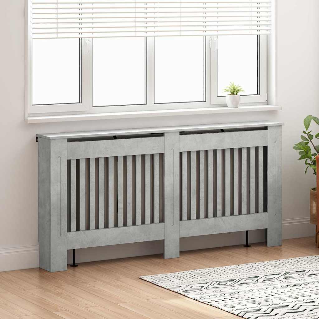 Radiator Deksel Betonggrå 172 x 19 x 81,5 cm Konstruert tre