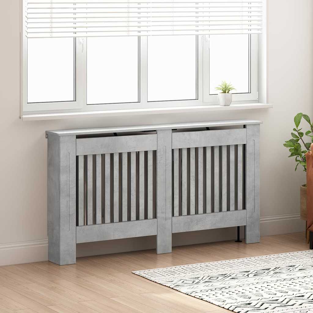 Radiator Deksel Betonggrå 152 x 19 x 81,5 cm Konstruert tre